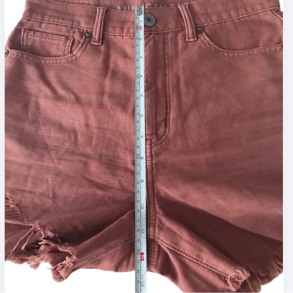 💕 American Eagle High Rise Mom Shorts Blush Size 2 - Picture 5 of 16